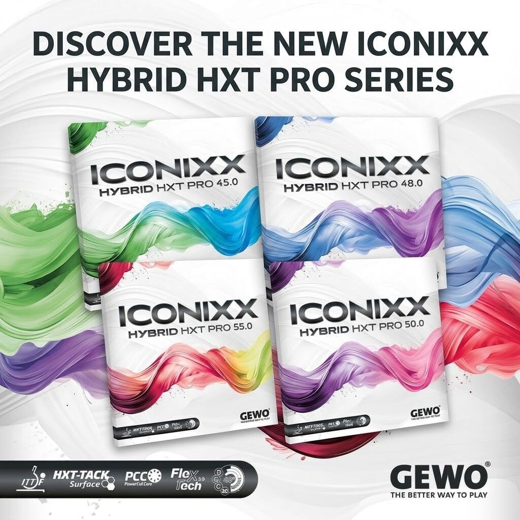 GEWO Iconixx Hybrid HXT, hibrit masa tenisi lastiği, en iyi spin lastikleri, GEWO lastik incelemesi.