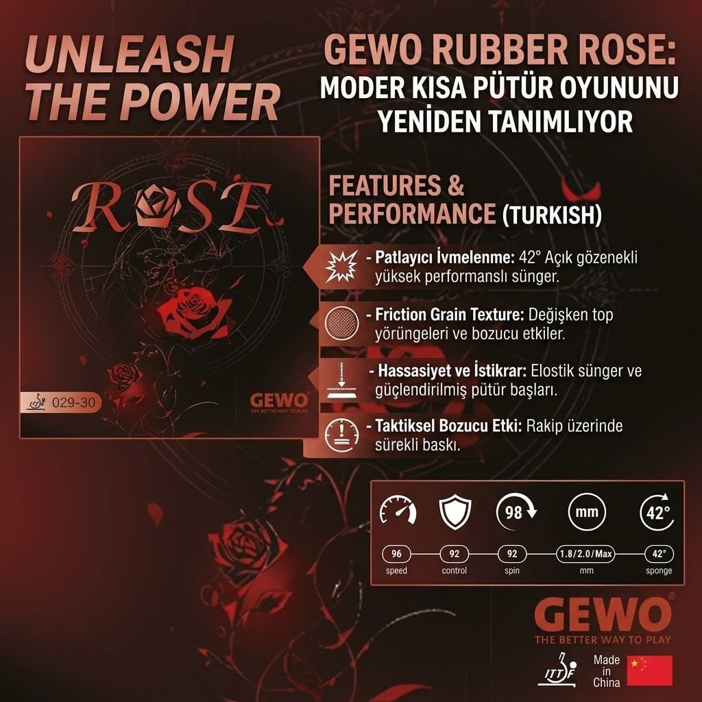 GEWO Rubber Rose: Kısa Pütür Oyununda Yeni Bir Çağ Başlıyor!