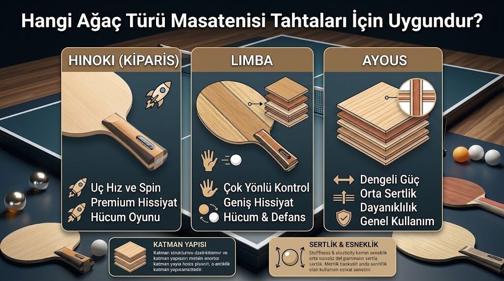 Hangi Ağaç Türü Masatenisi Tahtaları İçin Uygundur?