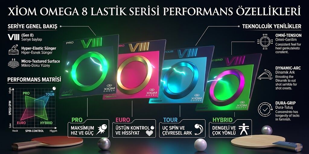 Xiom Omega 8 lastik serisi performans özellikleri